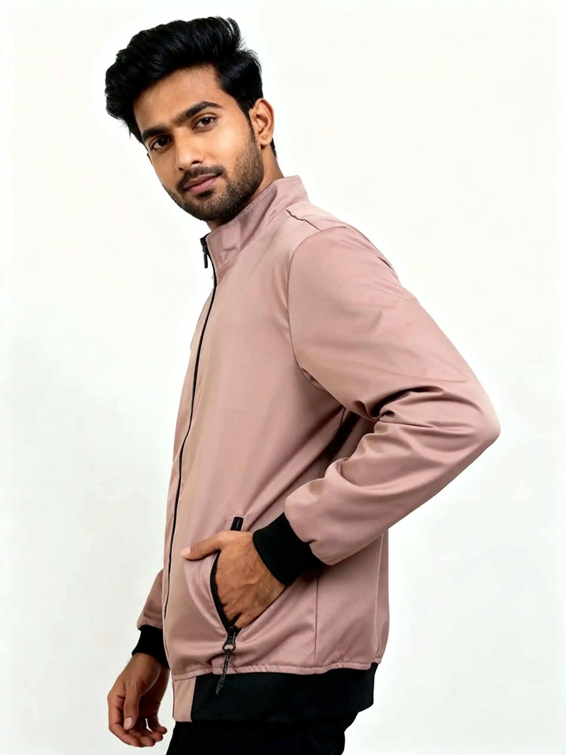 Men’s Kaizar Fabric Premium Winter Jacket – Baby Pink (JKP01)