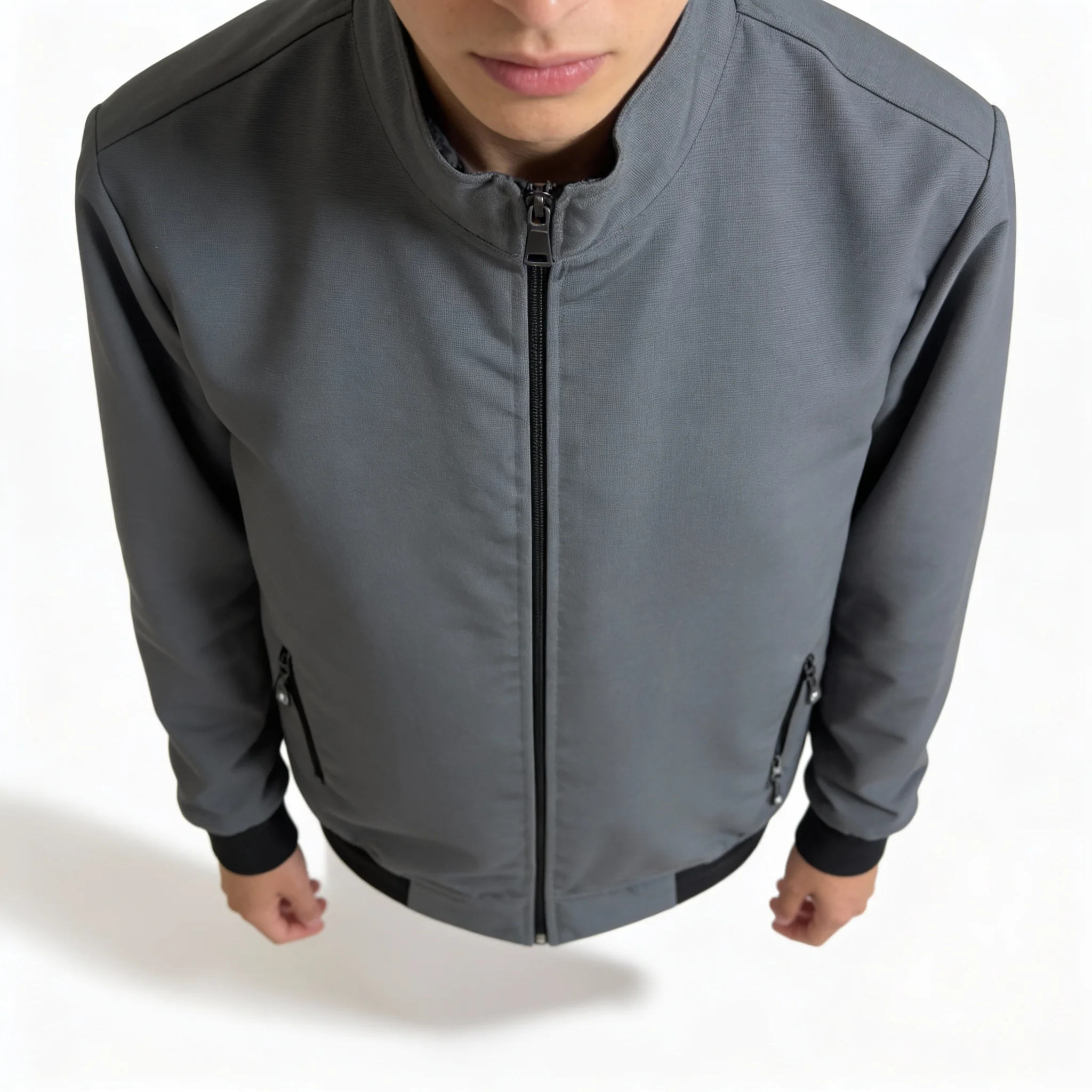 Men’s Chini Gura Fabric Premium Winter Jacket – Ash (JCA01)