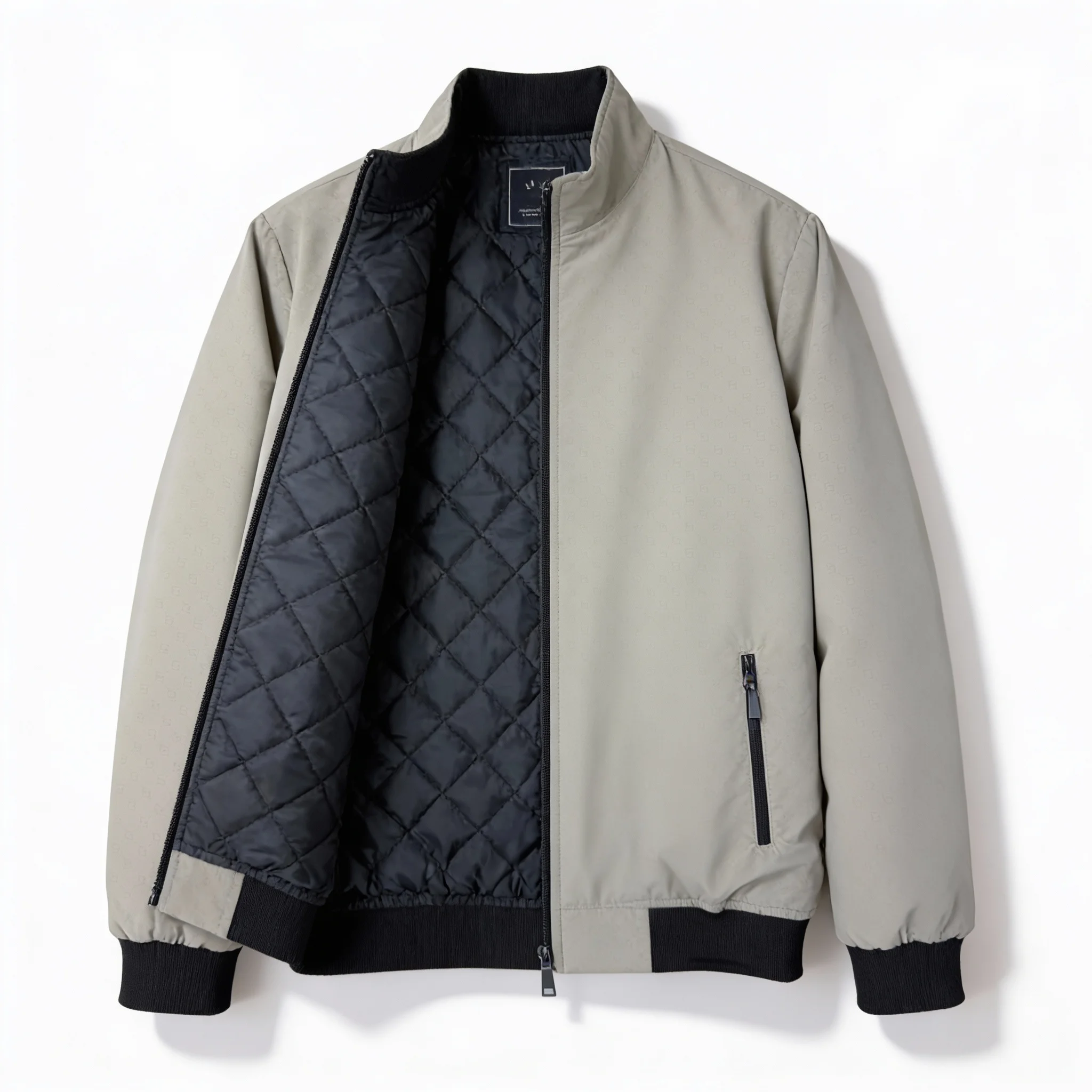 Men’s Kuasha Fabric Premium Winter Jacket – Beige (KB01)